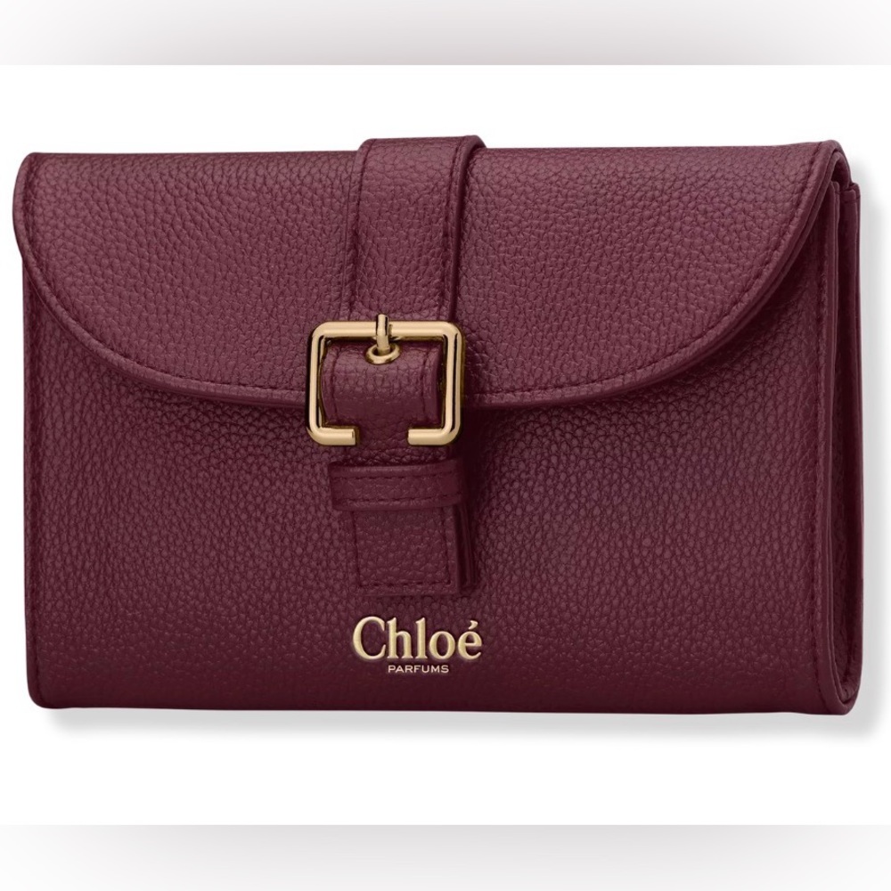 NIB Chloe Parfums Pebbled Clutch Wallet
